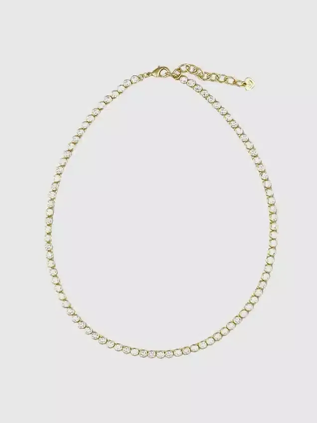 Hart Bezel-Tennis-Halskette