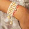 Hart Mama-Armband in Weiß und Gold