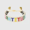 Hart Regenbogen-Dankbarkeits-Perlenarmband