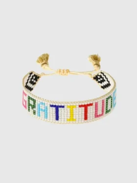 Hart Regenbogen-Dankbarkeits-Perlenarmband