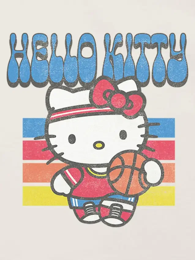 Hello Kitty-T-Shirt mit Basketball-Motiv für Kleinkinder