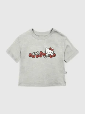Hello Kitty-T-Shirt mit Schleifen-Motiv für Kleinkinder