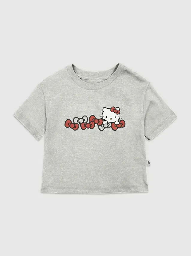 Hello Kitty-T-Shirt mit Schleifen-Motiv für Kleinkinder