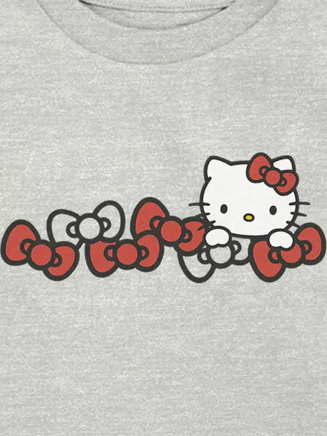 Hello Kitty-T-Shirt mit Schleifen-Motiv für Kleinkinder