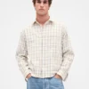Hemd aus Twill mit geradem Saum