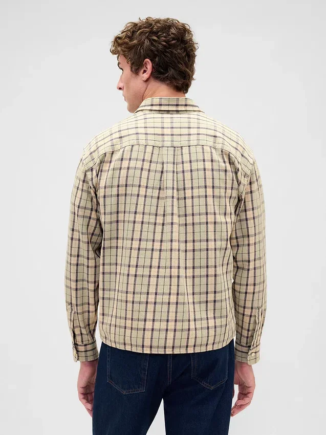 Hemd aus Twill mit geradem Saum
