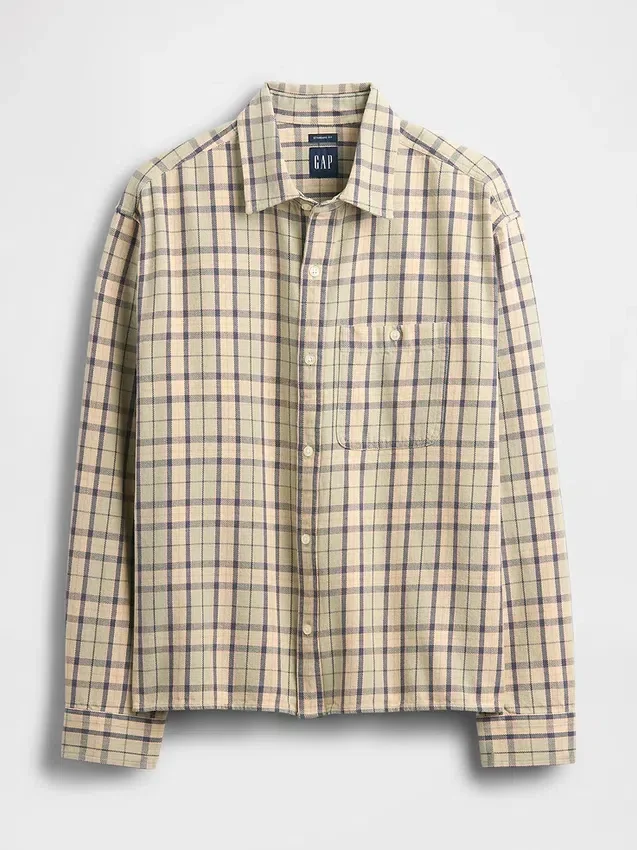 Hemd aus Twill mit geradem Saum