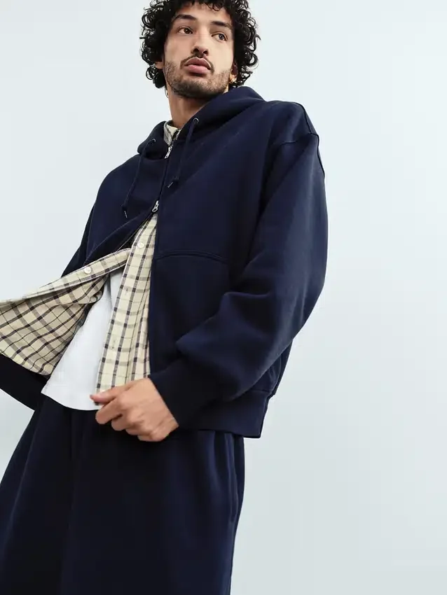 Hemd aus Twill mit geradem Saum