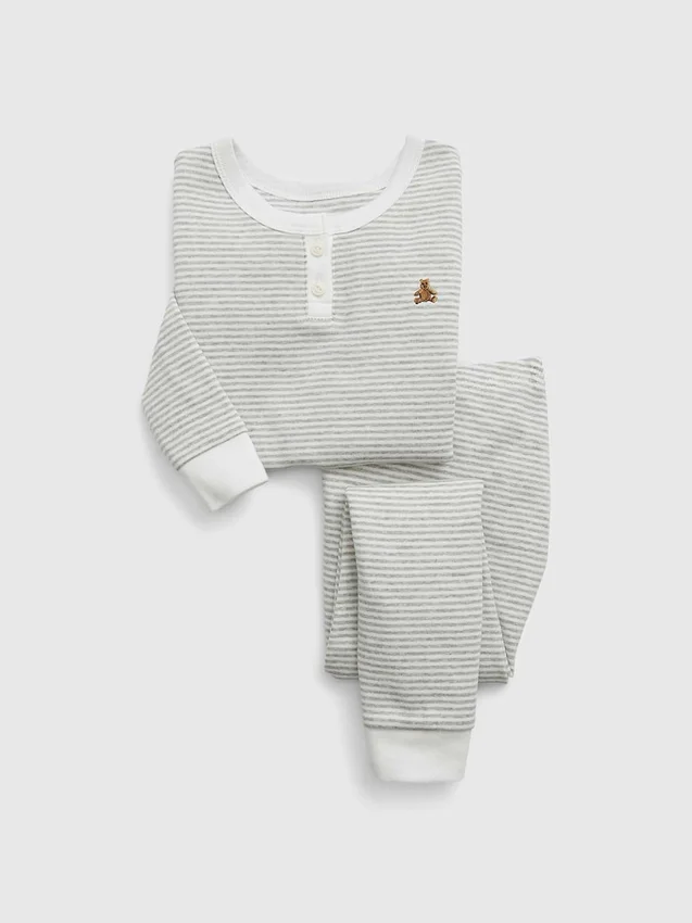 Henley-Pyjama-Set aus Bio-Baumwolle für Baby & Kleinkind