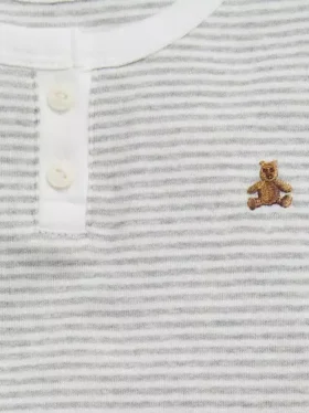 Henley-Pyjama-Set aus Bio-Baumwolle für Baby & Kleinkind