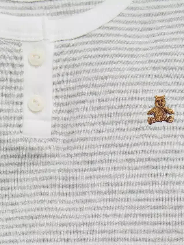 Henley-Pyjama-Set aus Bio-Baumwolle für Baby & Kleinkind