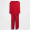 Henley-Pyjama-Set aus gebürsteter Bio-Baumwolle für Baby & Kleinkind