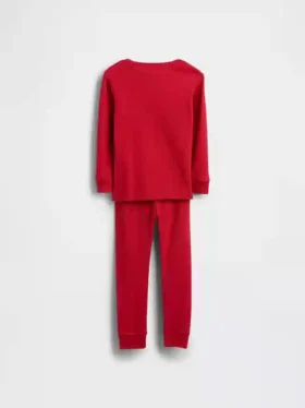 Henley-Pyjama-Set aus gebürsteter Bio-Baumwolle für Baby & Kleinkind