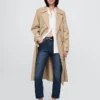 High-Rise-Cheeky-Jeans mit geradem Bein