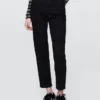High-Rise-Cheeky-Jeans mit geradem Bein