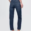 High-Rise-Cheeky-Jeans mit geradem Bein