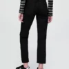 High-Rise-Cheeky-Jeans mit geradem Bein