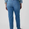 High-Rise-Cheeky-Jeans mit geradem Bein