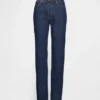 High-Rise-Cheeky-Jeans mit geradem Bein