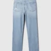 High-Rise-Cheeky-Jeans mit geradem Bein