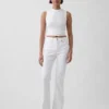 High-Rise-Flare-Jeans im 70er-Jahre-Stil