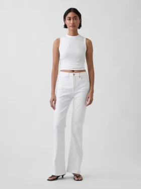 High-Rise-Flare-Jeans im 70er-Jahre-Stil