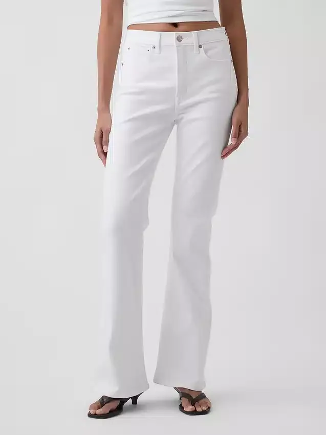 High-Rise-Flare-Jeans im 70er-Jahre-Stil