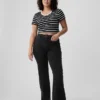 High-Rise-Flare-Jeans im 70er-Jahre-Stil