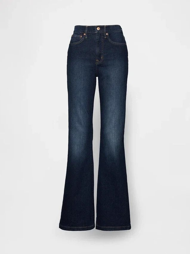 High-Rise-Flare-Jeans im 70er-Jahre-Stil