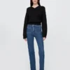 High-Rise-Jeans im 90er-Jahre-Stil mit schmalem, geradem Schnitt