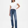 High-Rise-Jeans im 90er-Jahre-Stil mit schmalem, geradem Schnitt