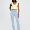 High-Rise-Jeans im 90er-Jahre-Stil mit schmalem, geradem Schnitt