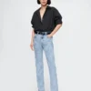 High-Rise-Jeans im 90er-Jahre-Stil mit schmalem, geradem Schnitt