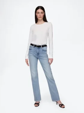 High-Rise-Jeans im 90er-Jahre-Stil mit schmalem, geradem Schnitt