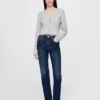High-Rise-Jeans im 90er-Jahre-Stil mit schmalem, geradem Schnitt