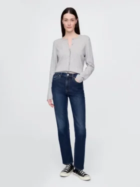 High-Rise-Jeans im 90er-Jahre-Stil mit schmalem, geradem Schnitt