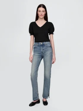 High-Rise-Jeans im 90er-Jahre-Stil mit schmalem, geradem Schnitt