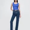 High-Rise-Jeans im 90er-Jahre-Stil mit schmalem, geradem Schnitt