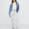 High-Rise-Jeans im 90er-Jahre-Stil mit schmalem, geradem Schnitt