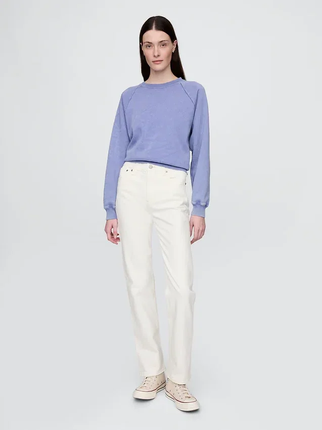 High-Rise-Jeans im 90er-Jahre-Stil mit schmalem, geradem Schnitt
