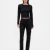 High-Rise-Jeans im 90er-Jahre-Stil mit schmalem, geradem Schnitt