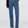 High-Rise-Jeans im 90er-Jahre-Stil mit schmalem, geradem Schnitt