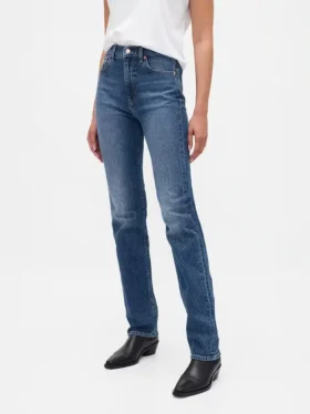 High-Rise-Jeans im 90er-Jahre-Stil mit schmalem, geradem Schnitt