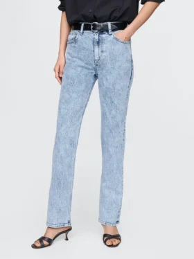 High-Rise-Jeans im 90er-Jahre-Stil mit schmalem, geradem Schnitt