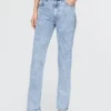 High-Rise-Jeans im 90er-Jahre-Stil mit schmalem, geradem Schnitt