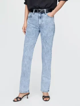 High-Rise-Jeans im 90er-Jahre-Stil mit schmalem, geradem Schnitt