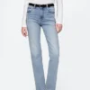 High-Rise-Jeans im 90er-Jahre-Stil mit schmalem, geradem Schnitt