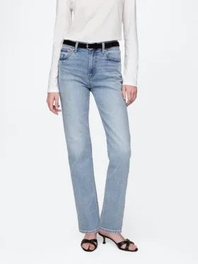 High-Rise-Jeans im 90er-Jahre-Stil mit schmalem, geradem Schnitt