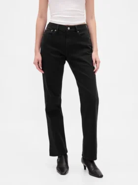High-Rise-Jeans im 90er-Jahre-Stil mit schmalem, geradem Schnitt