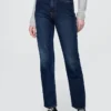 High-Rise-Jeans im 90er-Jahre-Stil mit schmalem, geradem Schnitt